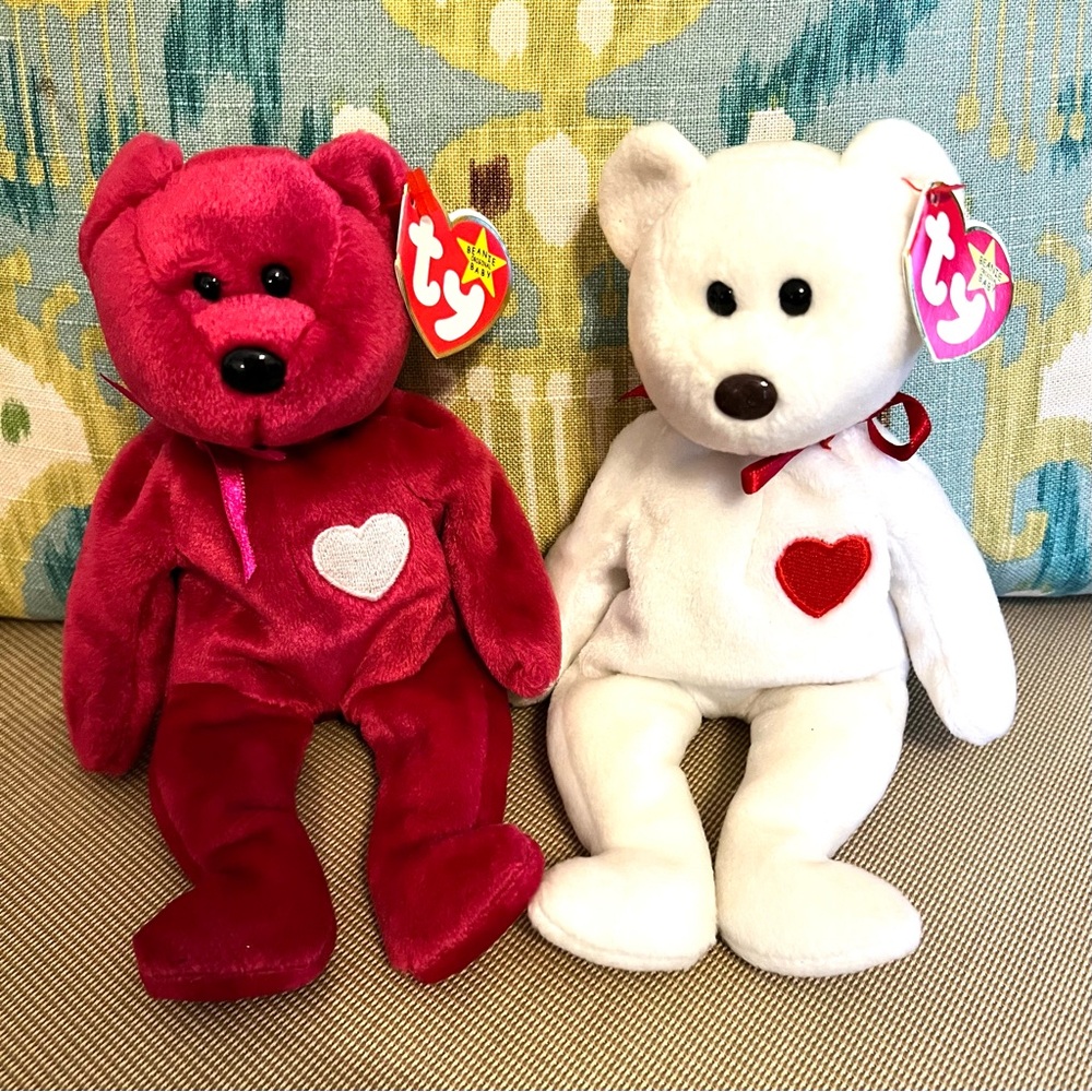 Ty Beanie Babies Valentina & Valentino Bears